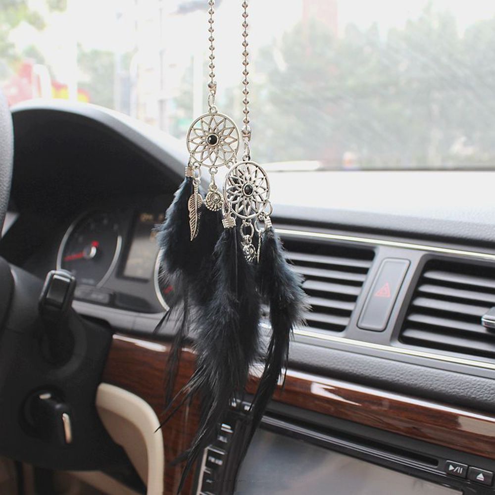 Hanging Car Charm Dream Catcher Grab Ornaments Rearview Mirror