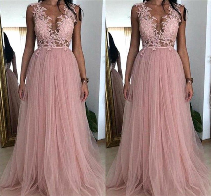 dusky pink bridesmaids dresses