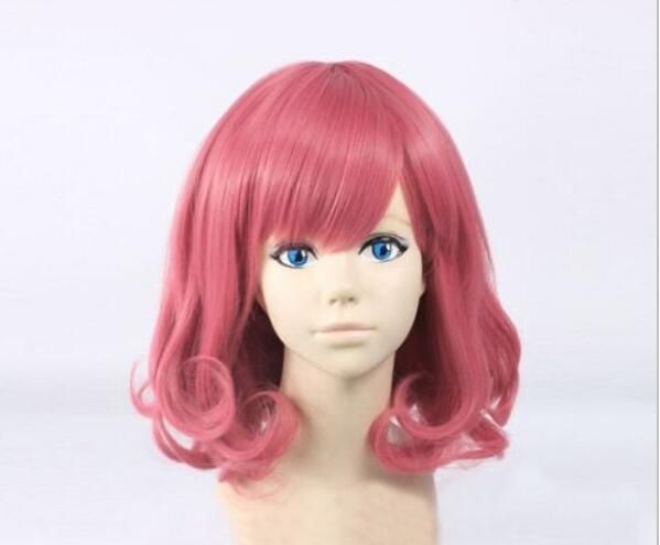 Hot New Ebisu Kofuku Lovely Cosplay Wig Short Curly Wavy Full Wigs