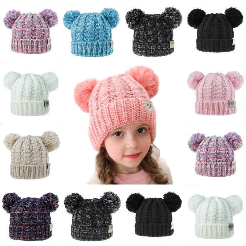 2021 Free Dhl Baby Toddler Knit Hats Winter Warm Soft Cute Pom Pom Beanie Cap Mother Daughter Son Caps Gifts 13 Styles N35z From Edasonmall 7 45 Dhgate Com