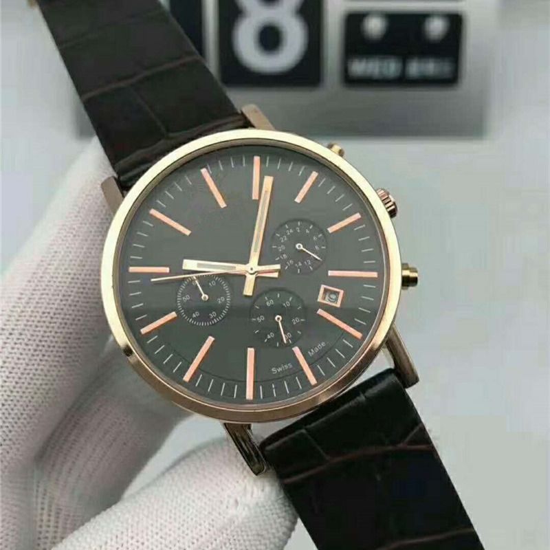 Luxury Top Brand Casual Classic Men Watches 3 Eyes Date Leather Straps Quartz Wrist Watch For Mens Boy Relogio Masculino Swiss Relogio Buy Watches Watches To Buy From Janice1121 13 48 Dhgate Com