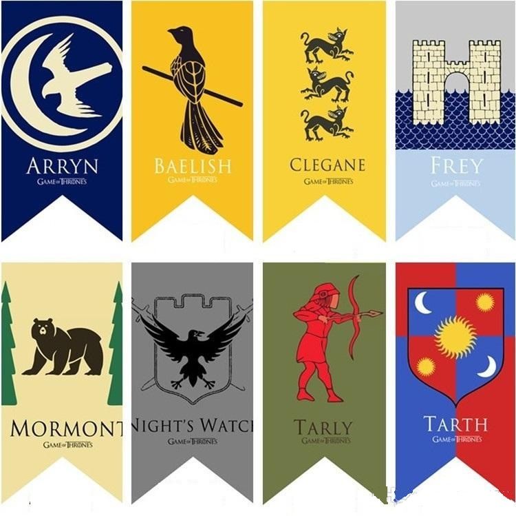 2020 House Stark Banner Game Of Thrones House Wolf