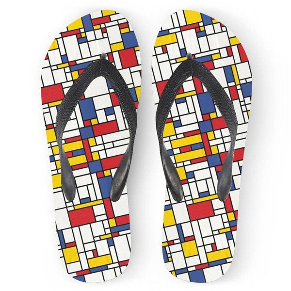 Flip Fl Cat Face Black Pattern Unisex Trendy Print ippers Beach Sanl