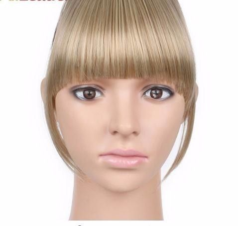 2019 2019 Neat Front Fringe Clip On Bangs Hairpiece Black Brown
