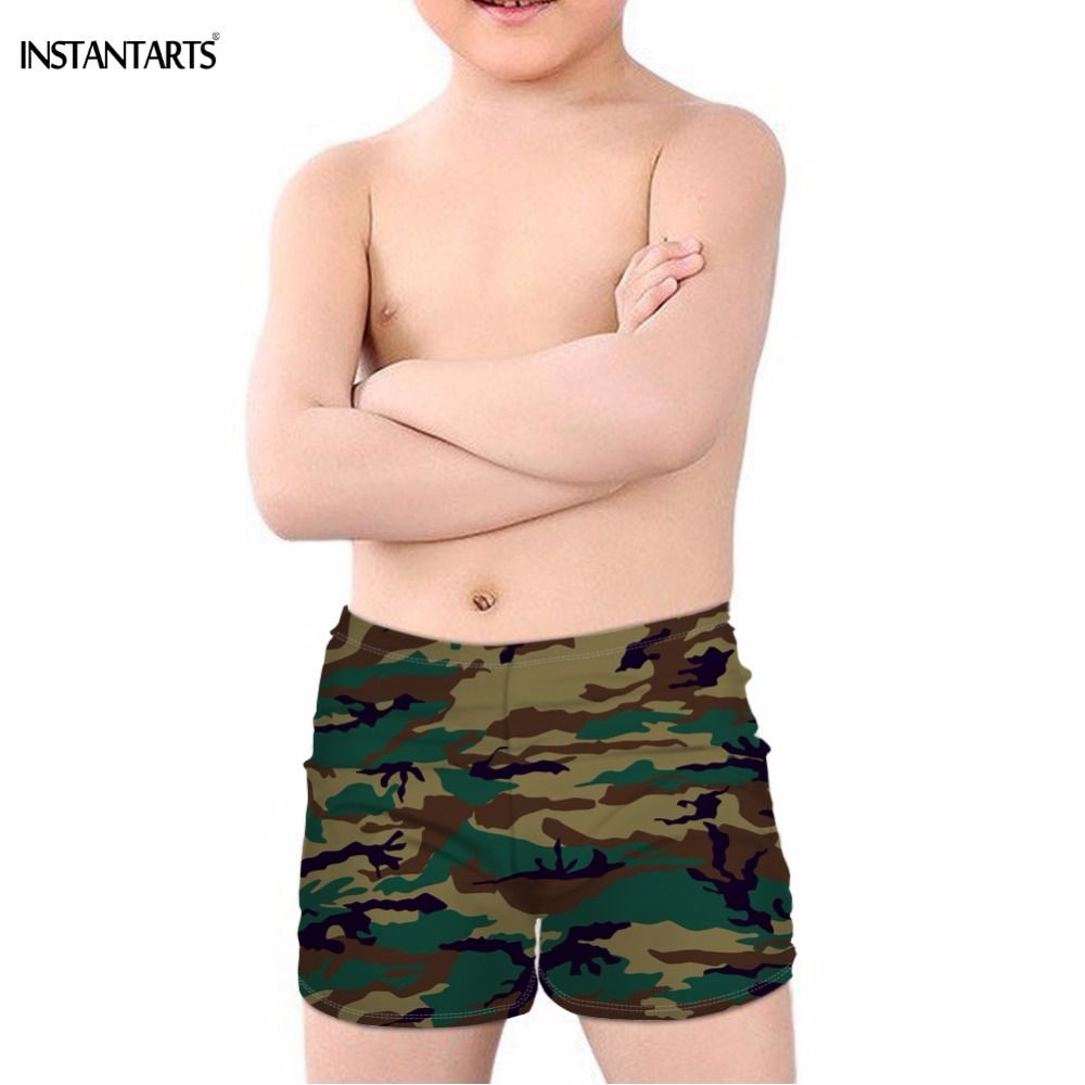 boys camo swim trunks