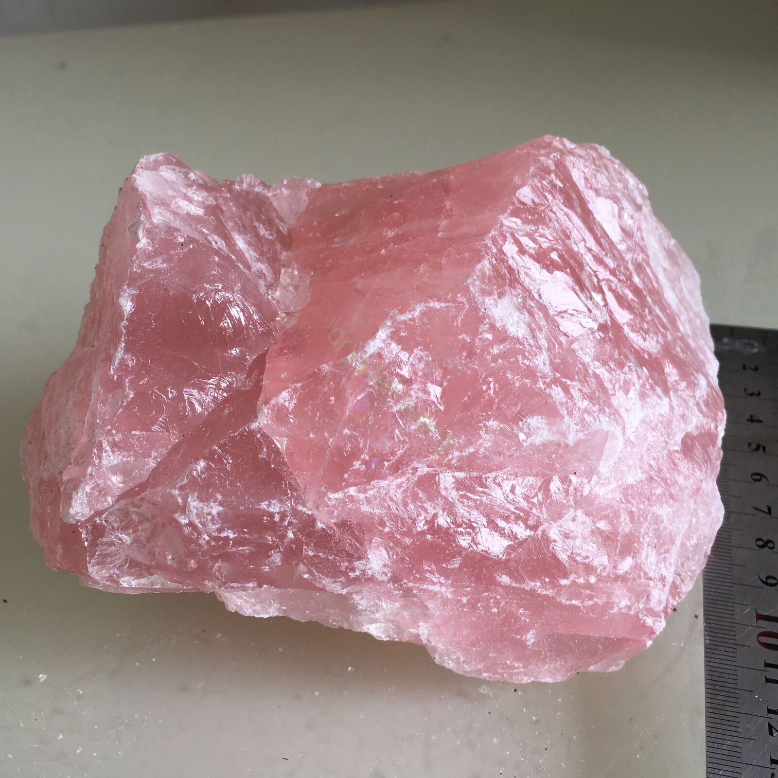 Amostras de pedra cru de quartzo de rosa quartzo rosa natural 8.1-12-A