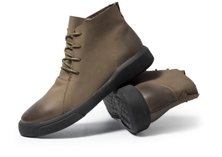 low heel martin boots