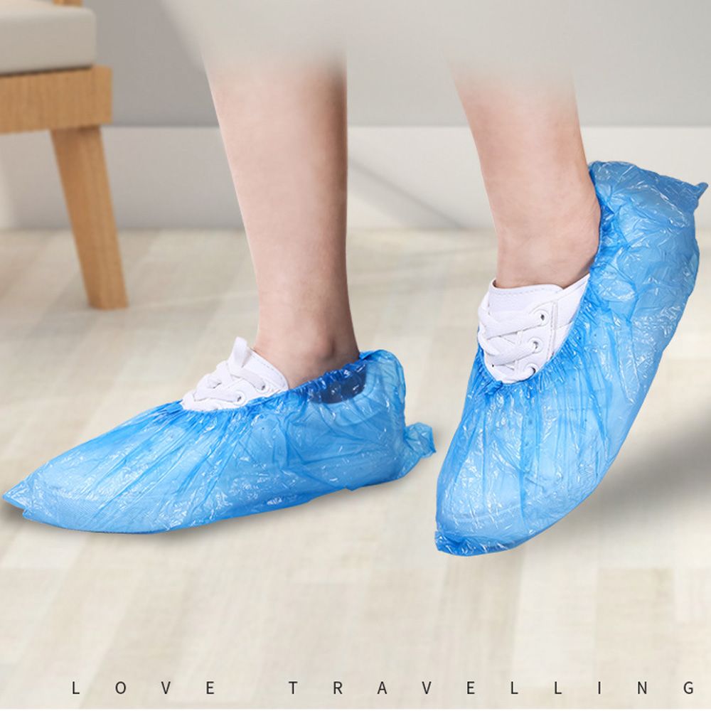 100 Paquete Desechables Impermeable Anti Deslizante Cubiertas De Zapatos Nuevo 