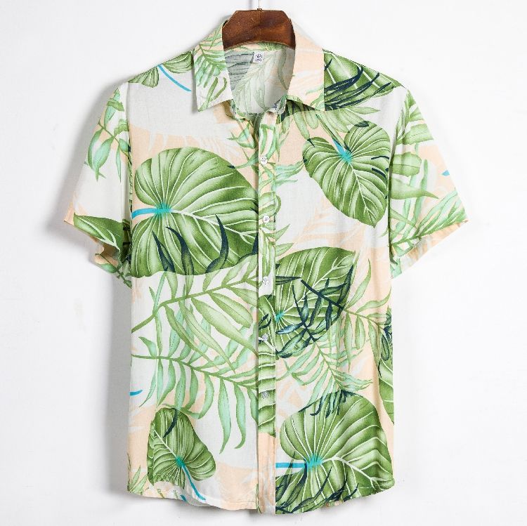 2020 2020 Brand New Mens Summer Hawaiian Beach Resort Print