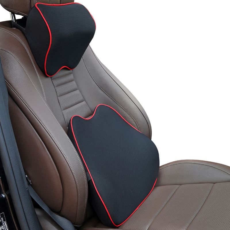 Asiento de cuello de cuello Soporte Almohada Cojín Atrás Almohada Memoria Algodón Soporte lumbar