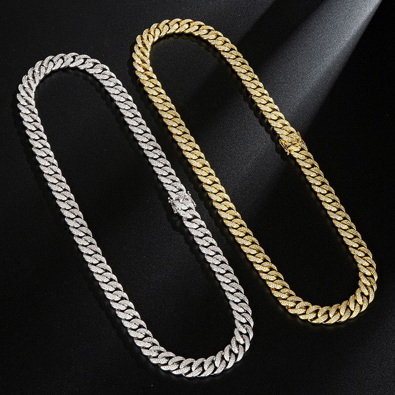 Compra 13mm Oro Plata Colores Hielo Out Cz Piedra Cubana Cadena Collar  Pulsera Rapero Calle Joyería Para Hombres Venta Caliente Barato | Entrega  Rápida Y Calidad | Es.Dhgate