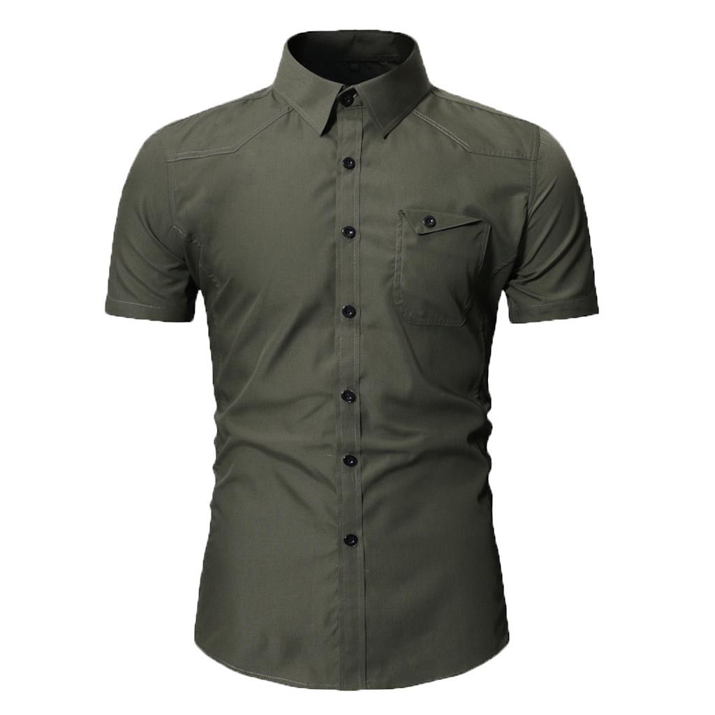 camisas de vestir manga corta para hombre