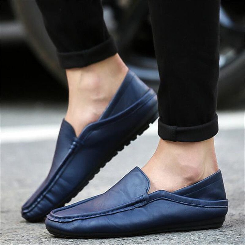 Men Shoes Genuine Leather Casual Driving Shoes Men Loafers