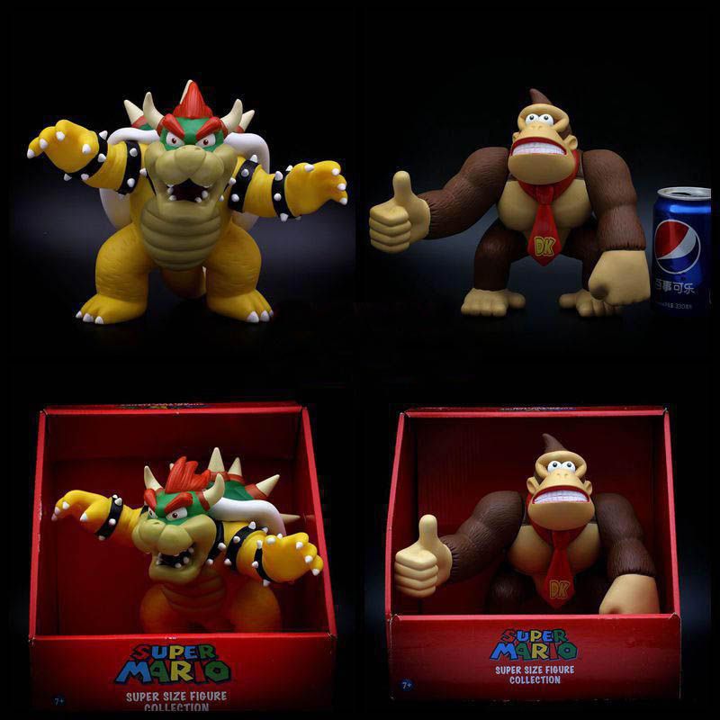 20cm Super Mario Bros Bowser Koopa Donkey Kong Mario PVC Action Figure