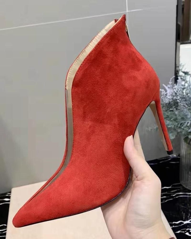 red dress white boots