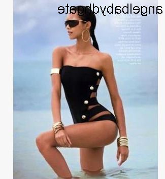 black bathers one piece