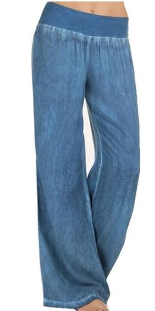 calças largas com elastico na cintura