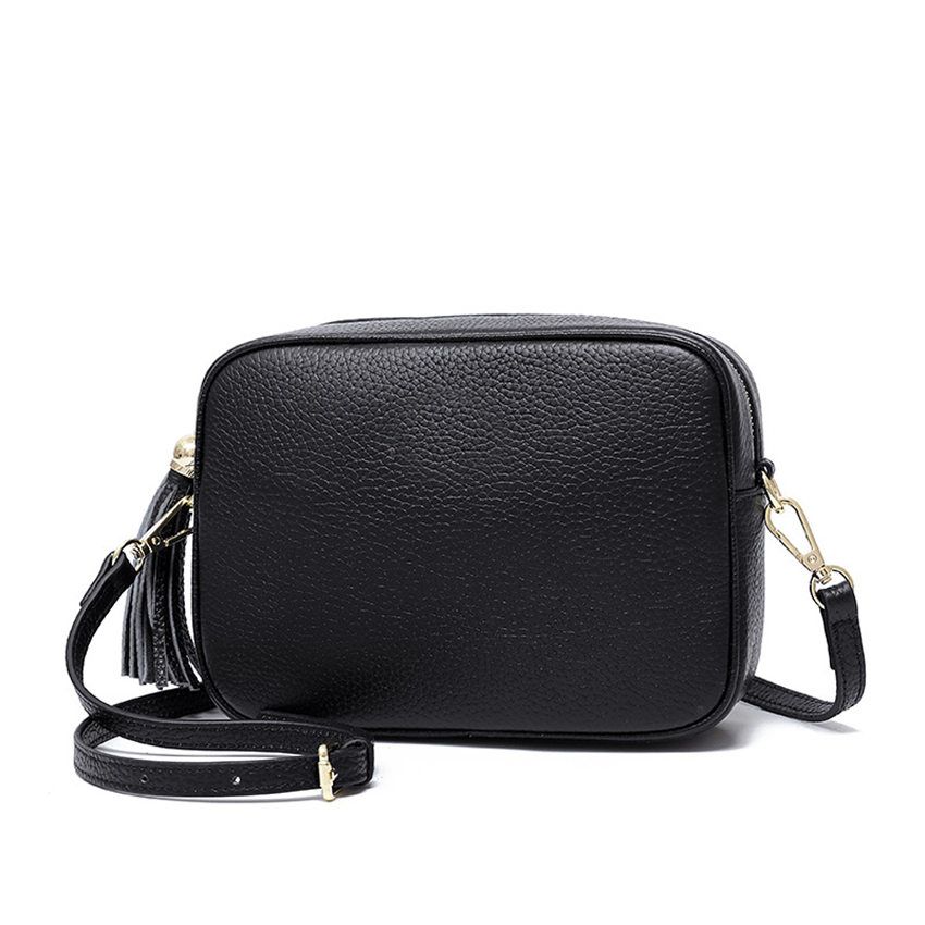 black crossbody camera bag