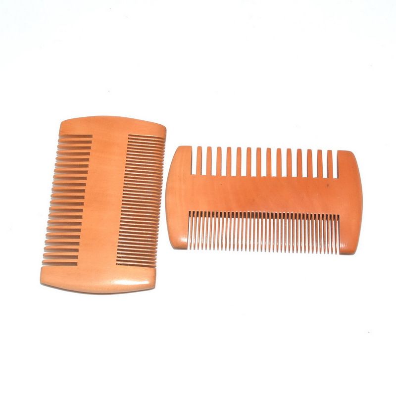 Wholesale Pocket Wooden Beard Comb Double Sides Super Narrow Thick