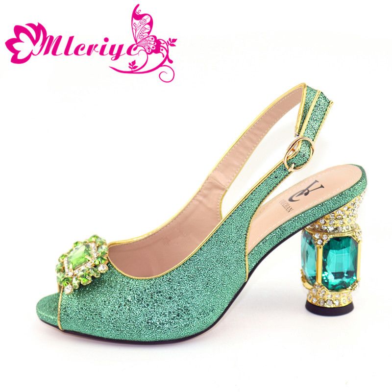 ladies green heels