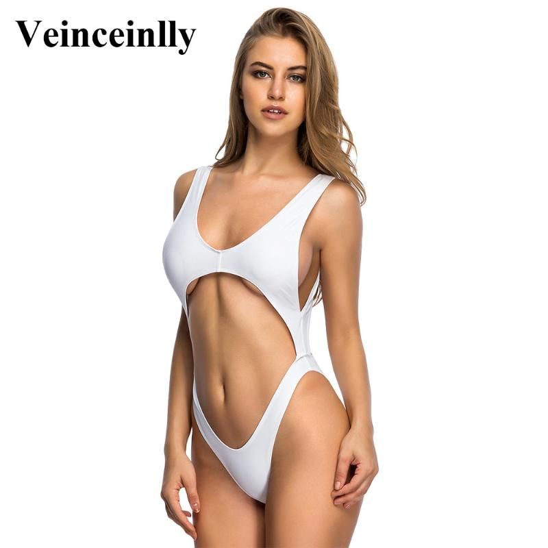 One piece swimsuit with open stomach Clearance
