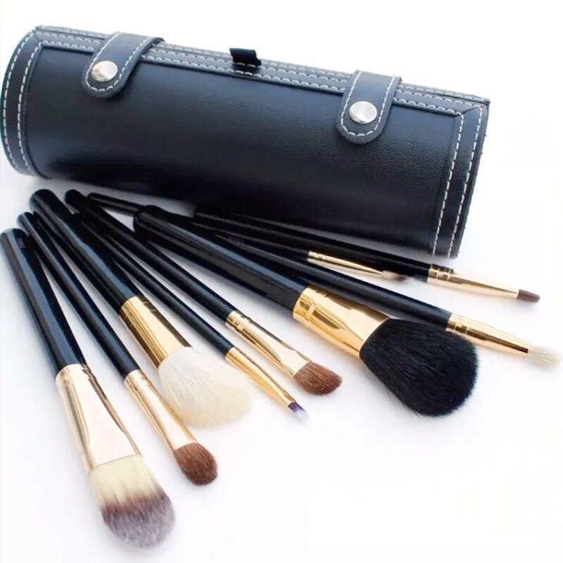 Marca M 9 piezas de maquillaje Juego de pinceles de viaje Belleza profesional Mango de madera Marca M 9 piezas de maquillaje Juego de pinceles de viaje Belleza profesional Mango de madera