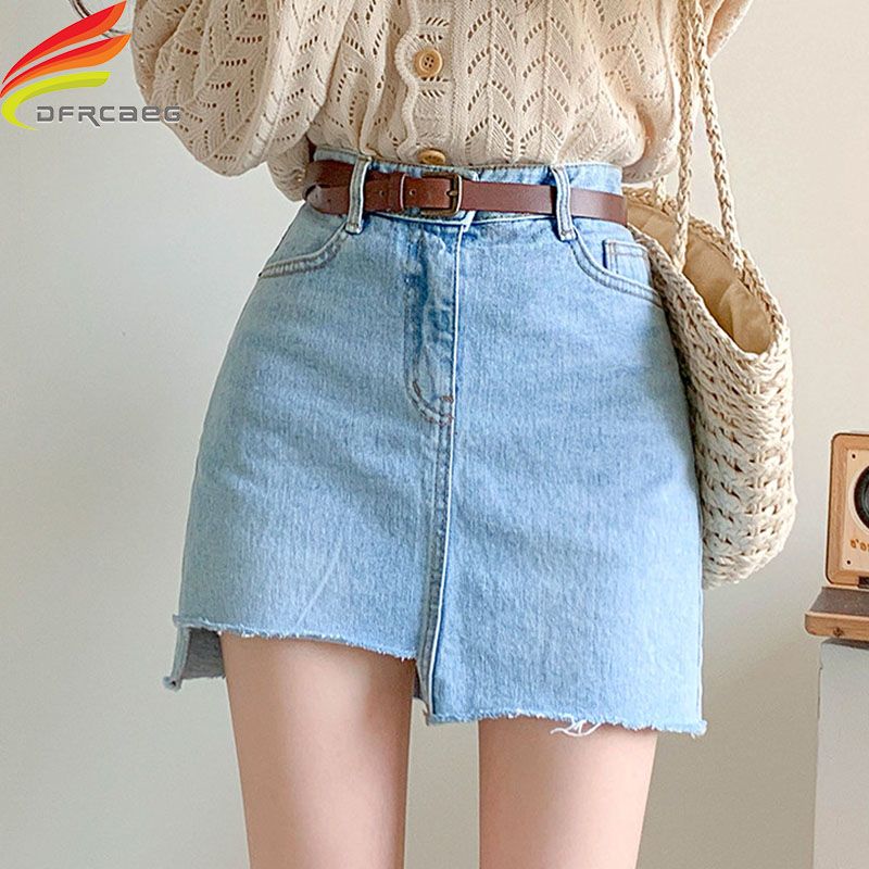 blue jeans skirts womens