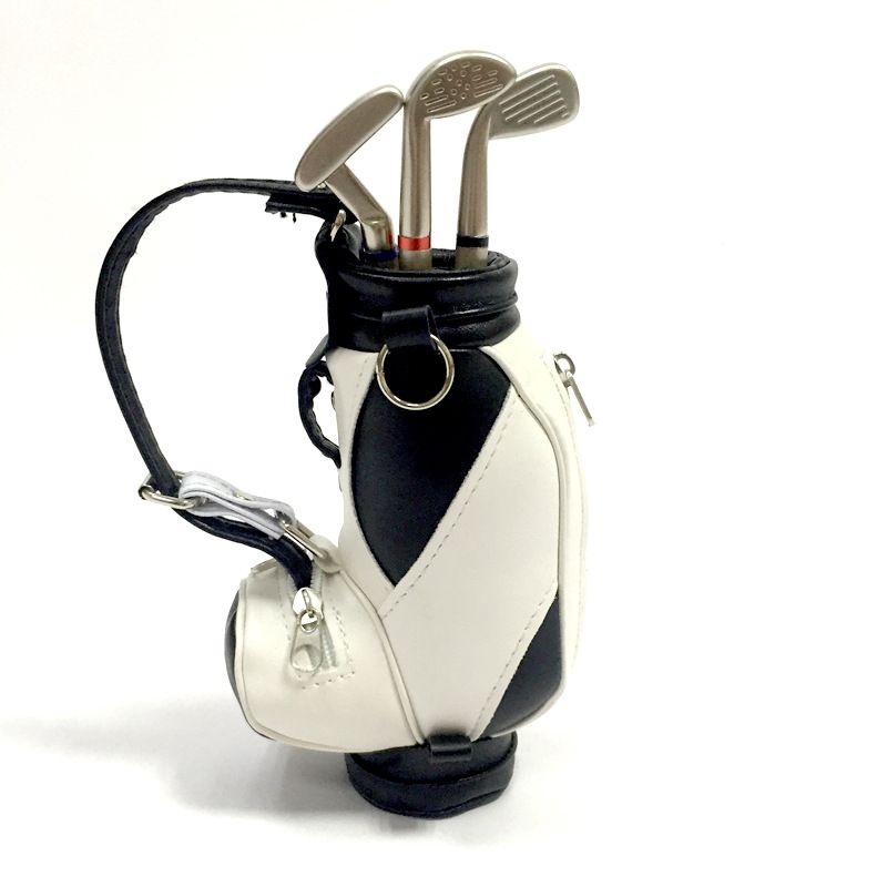 2021 Mini Golf Pens Holder With Pen For Desk Decoration Bag Golf Gift