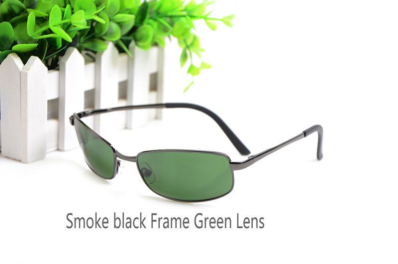 3194 Smoke Black Frame Green Lens