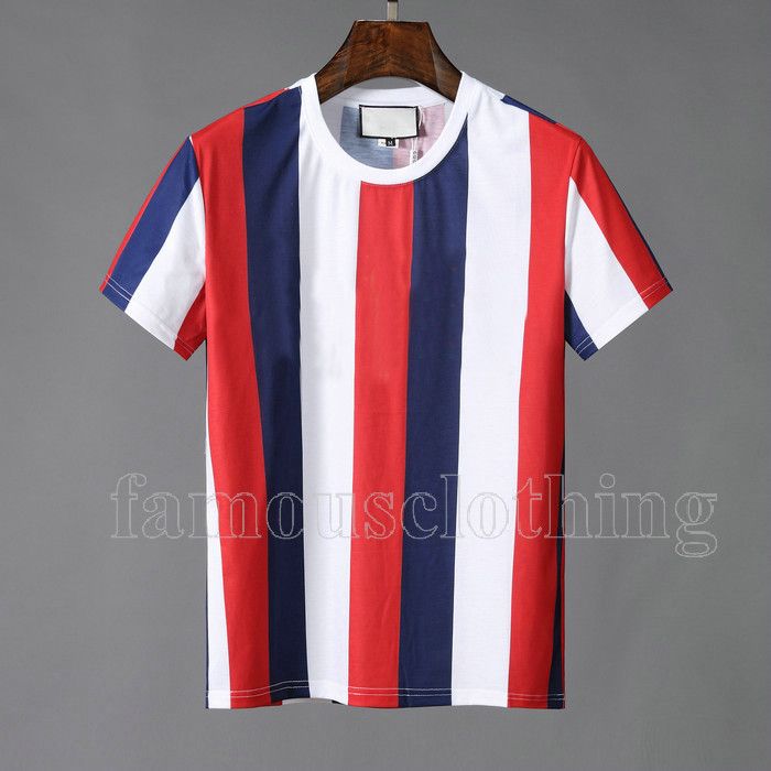 red and white striped t shirt mens