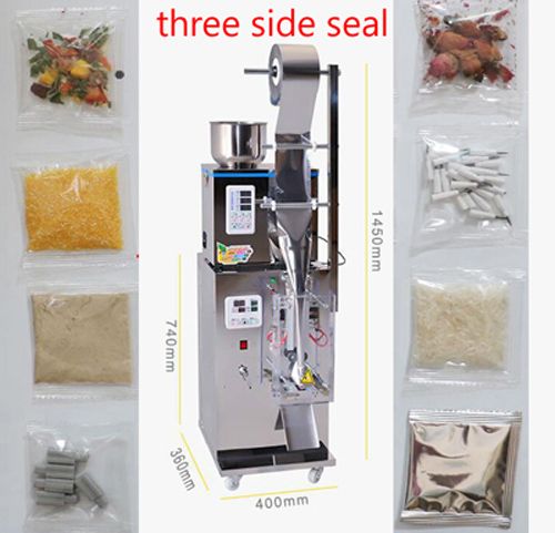 Three-sided seal packing machine