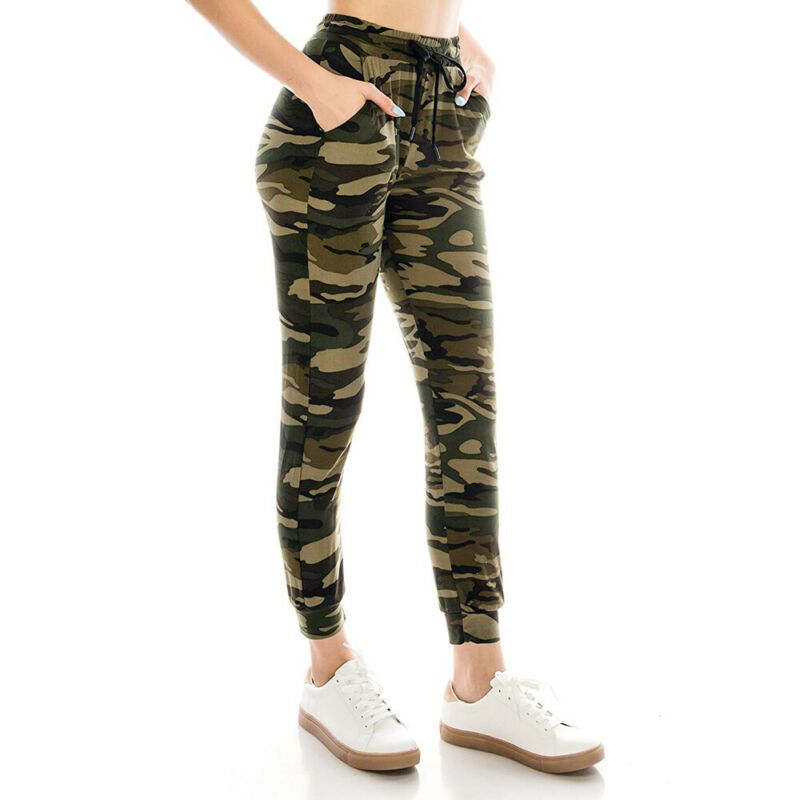 camo print joggers womens