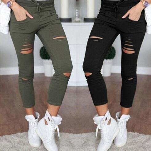 shredded ripped jeans