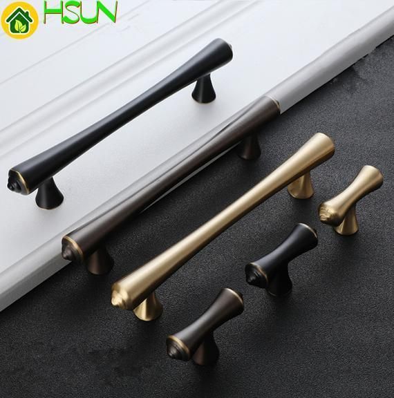 2020 2 5 3 75 5 Brass Black Drawer Pulls T Bar Modern Dresser