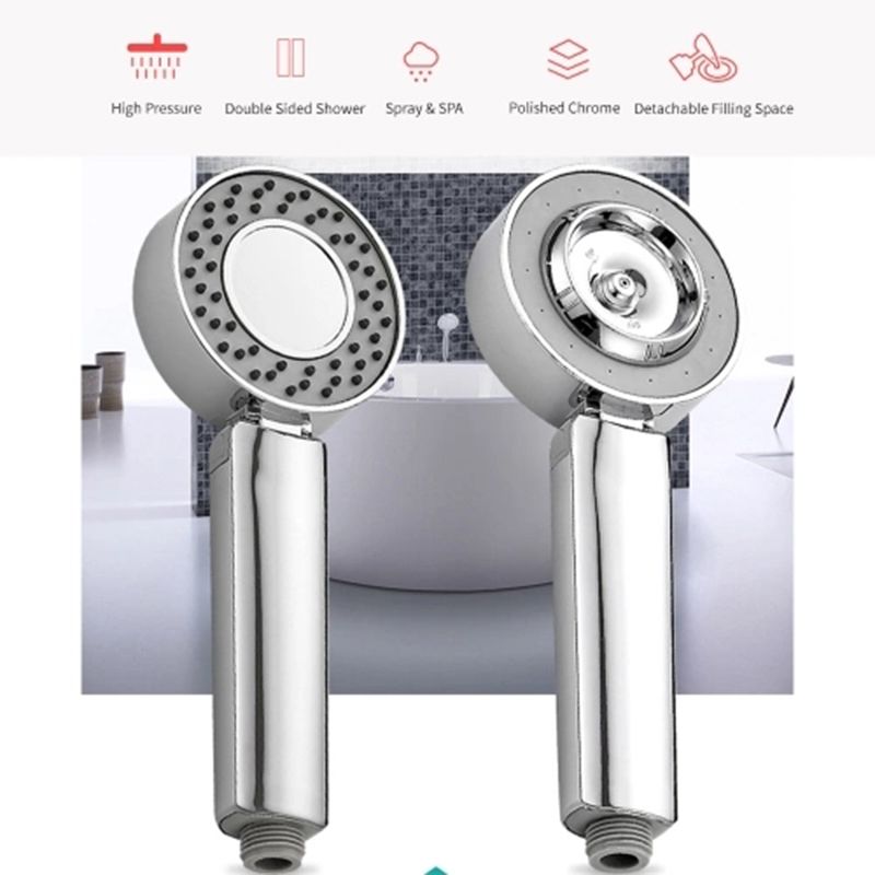 Acheter Douche Haute Pression Tête De Bain Douche À Main Tête Double Face Vaporiser SPA Showerhead Chrome Poli À La Main Pomme De Douche De $8.35 Du Yxw104187786 | DHgate.Com