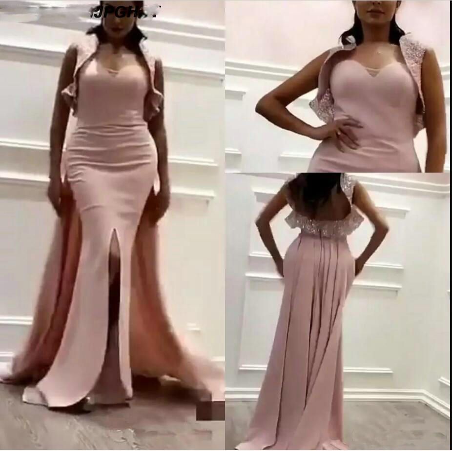 satin wrap prom dress