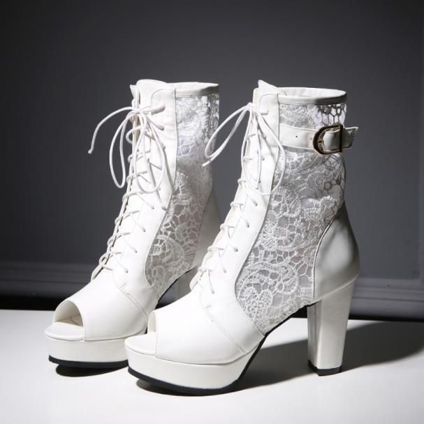 Großhandel Frühlings Und Sommernetzfischmundsandalen Weibliche High Heels Stiefel Binden Dicke Absätze Wasserdichte Tischschuhe Von Gor2doe, $49.07 Großhandel Frühlings Und Sommernetzfischmundsandalen Weibliche High Heels Stiefel Binden Dicke Absätze Wasserdichte Tischschuhe Von Gor2doe, $49.07