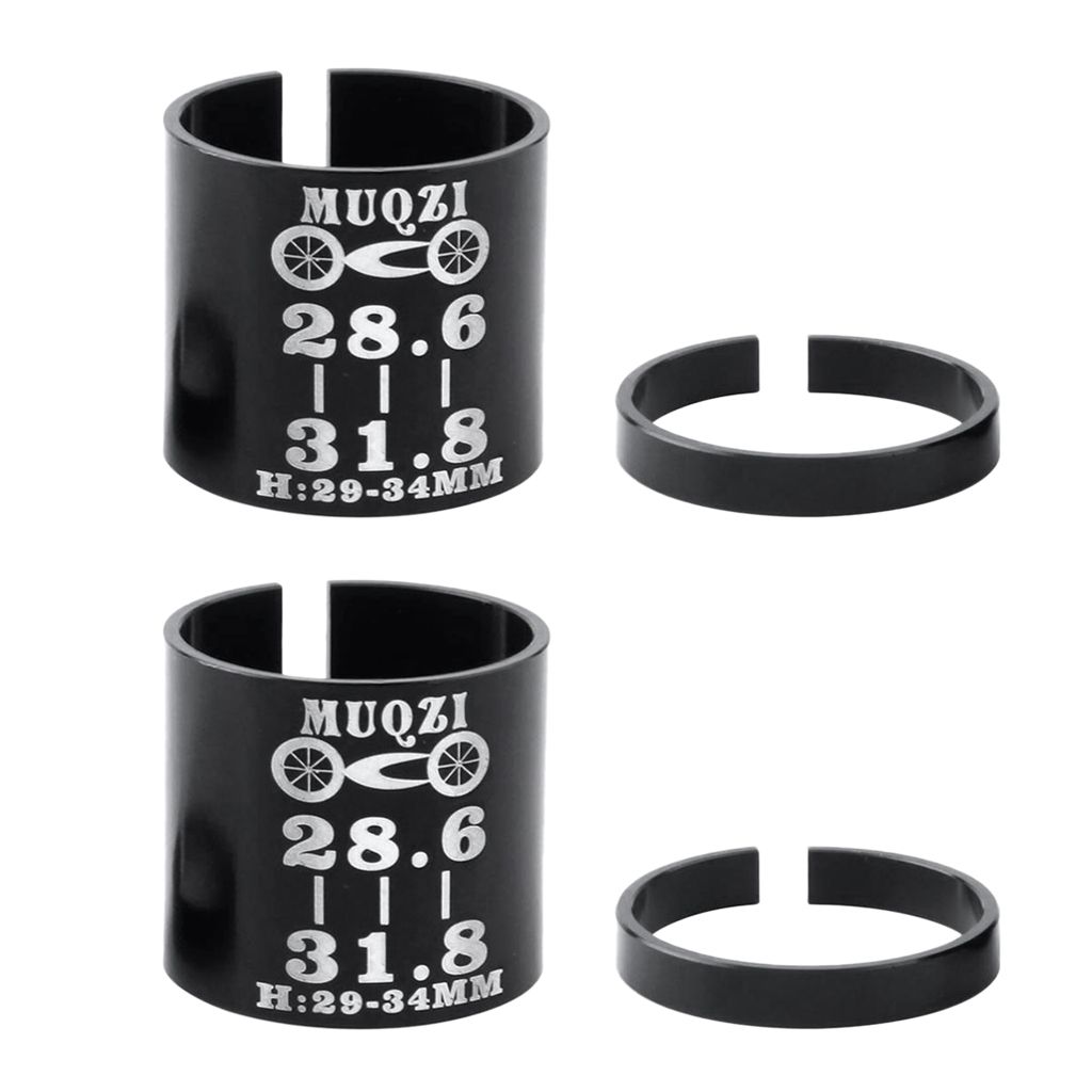 Bicycle Bike Handlebar Fork Stem Reducer Tube Ring Adapter 31.8mm To 28.6mm