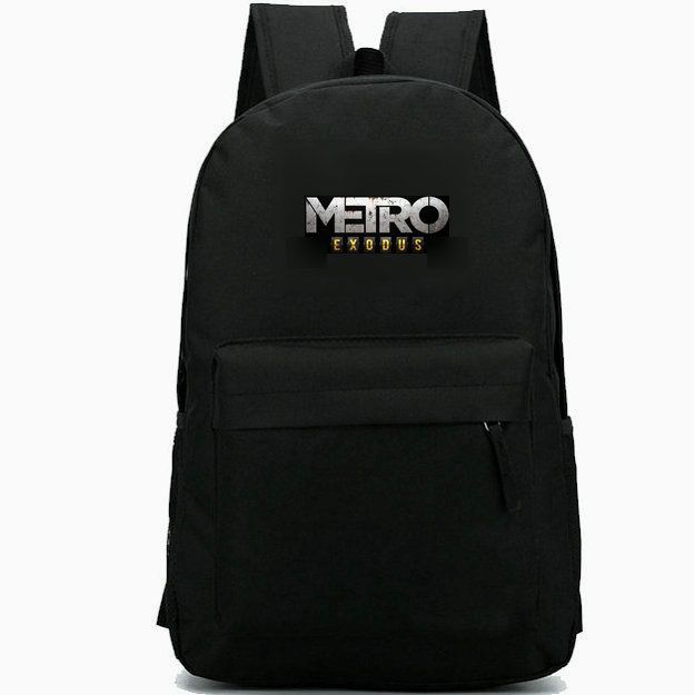 Metro Exodus Backpack Deep Silver Daypack Schoolbag Hot Game Badge