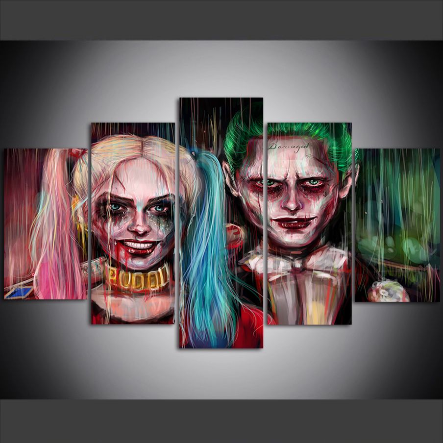 SUICIDE SQUAD HARLEY QUINN WALL ART CANVAS PRINT PICTURE VARIETY OF SIZES