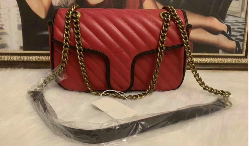 shoulder bag with gold chain strap