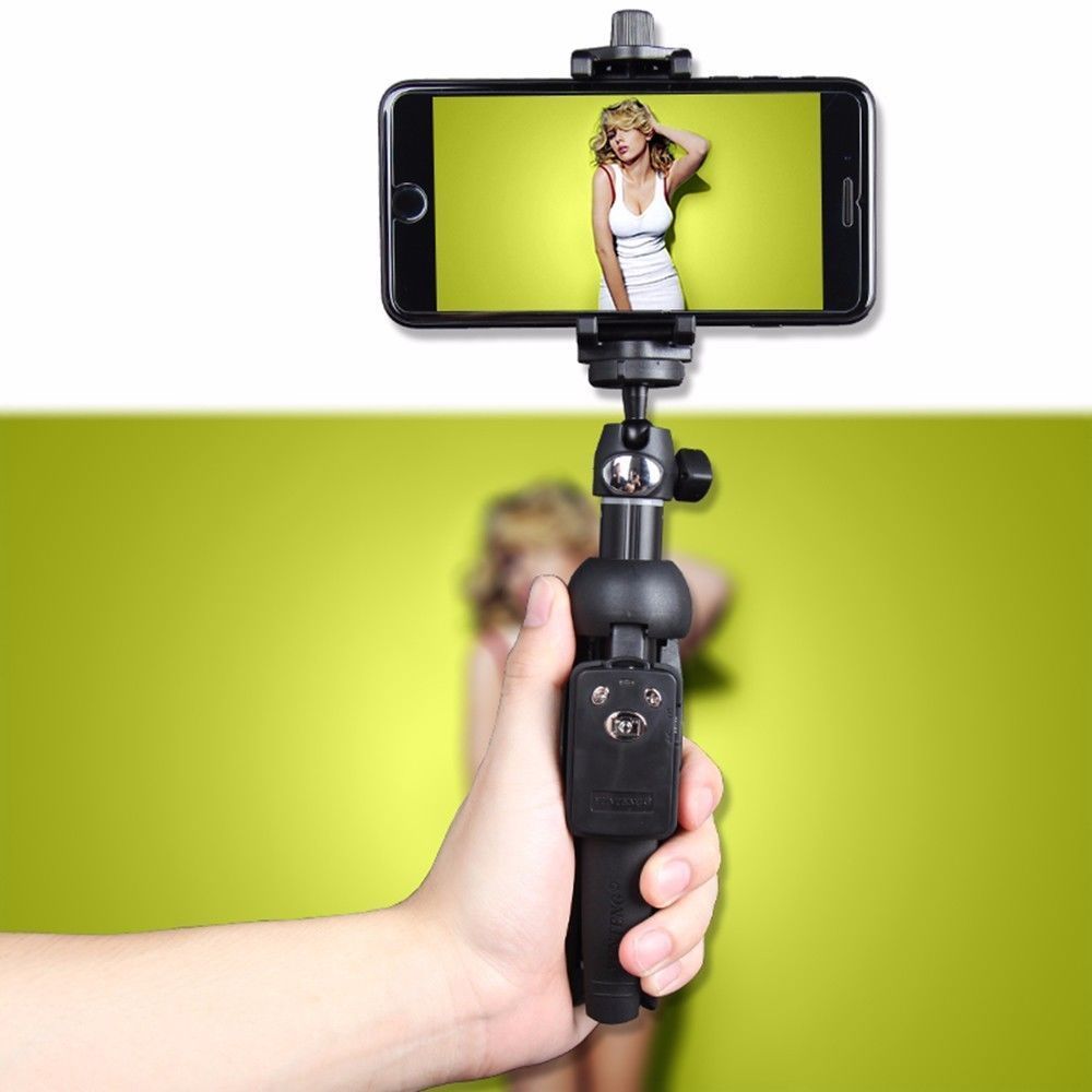 LSYOA Bluetooth Selfie Stick Tripod Stand Selfie Stick Monopod Wireless Remote Compatible with Smartphones Wireless Remote Extendable Stand,Pink