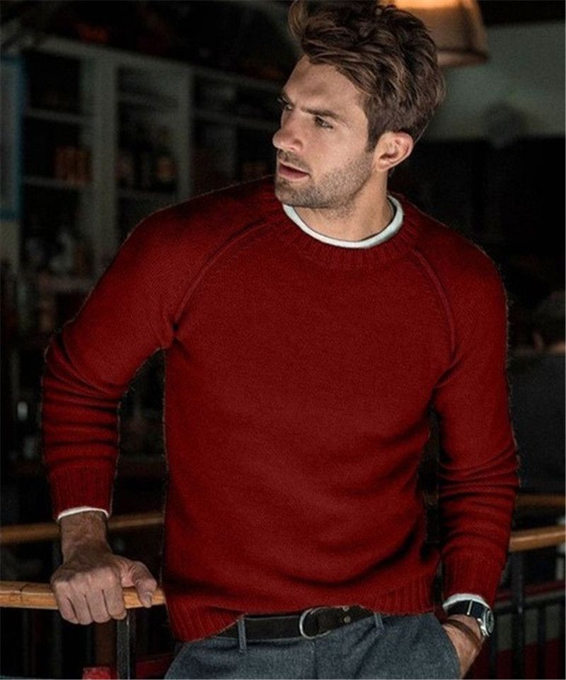 Compra Suéteres De Diseñador Para Hombre Sueltos Suéter De Color Liso  Suéteres De Manga Larga Para Hombre Casual Cuello Redondo Ropa De Hombre  Barato | Entrega Rápida Y Calidad | Es.Dhgate