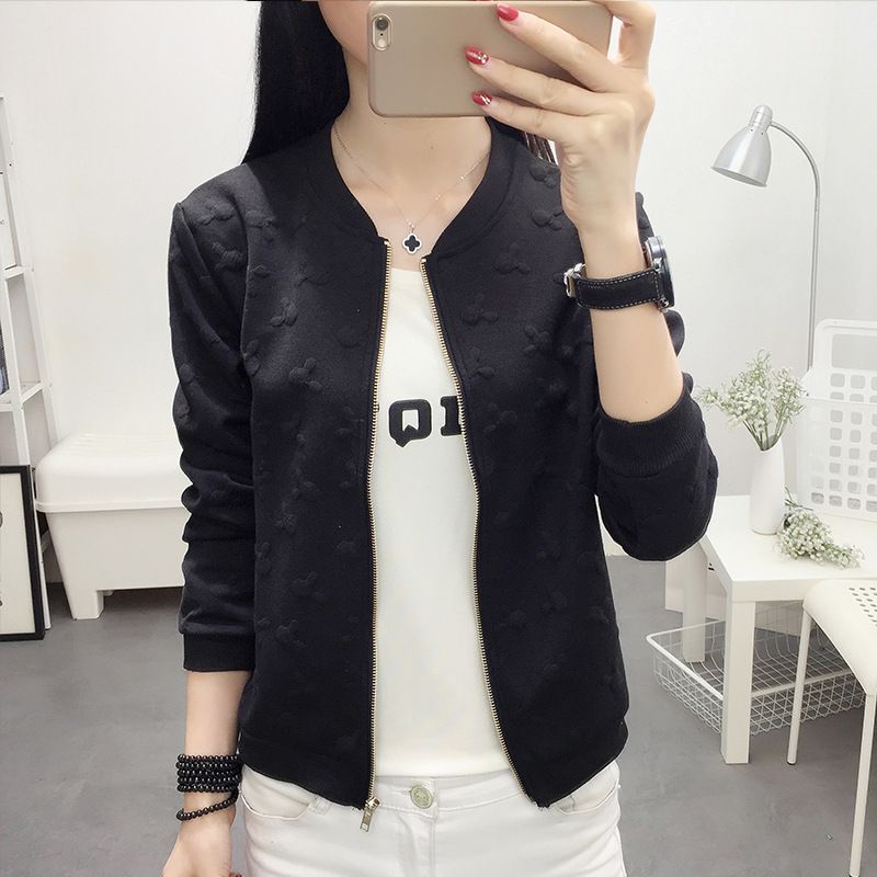 women's short black bomber jacket