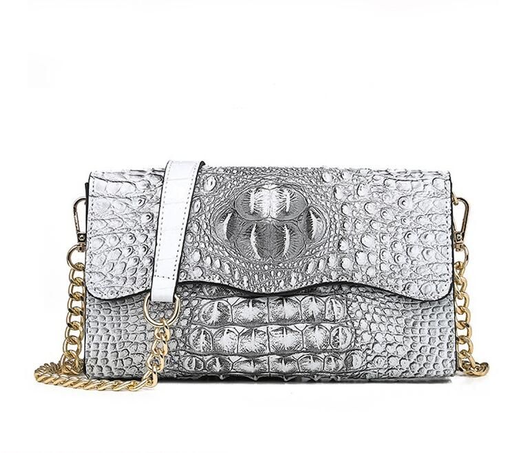 silver designer bag