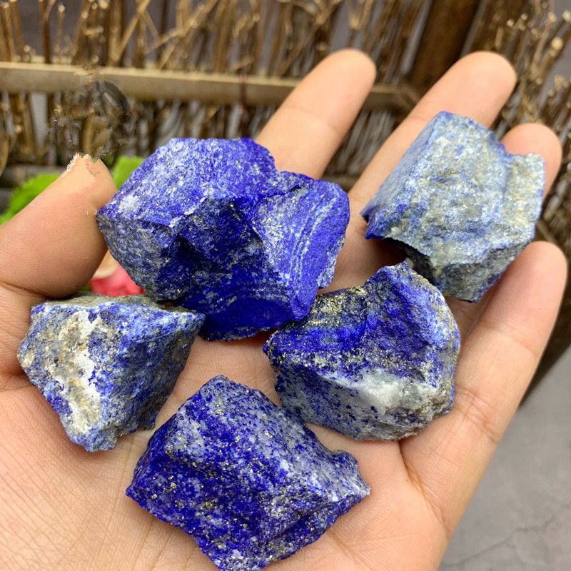 Crudo piedra preciosaAfganistán lapislázuli cristal natural áspero mineral100gXM 