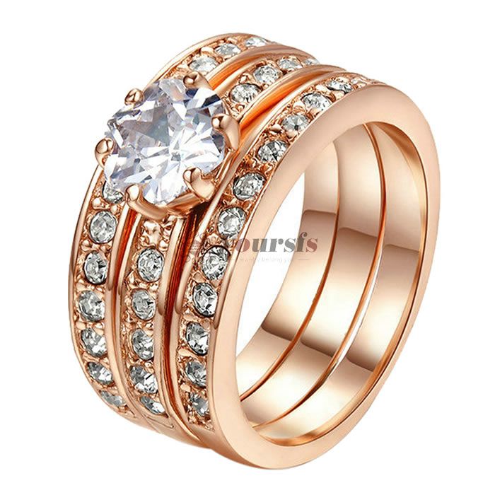 Grosshandel Yoursfs 3 Ringe Weisse Zirkonia Verlobungsringe Fur Damen Verlobungsringe Von Yoursfs 5 36 Auf De Dhgate Com Dhgate