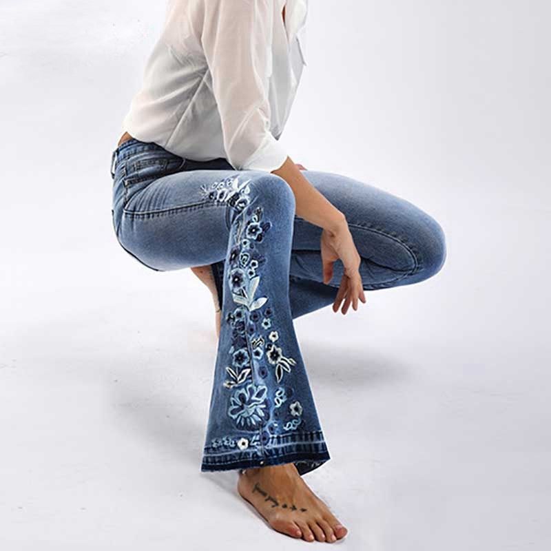 flare jeans short