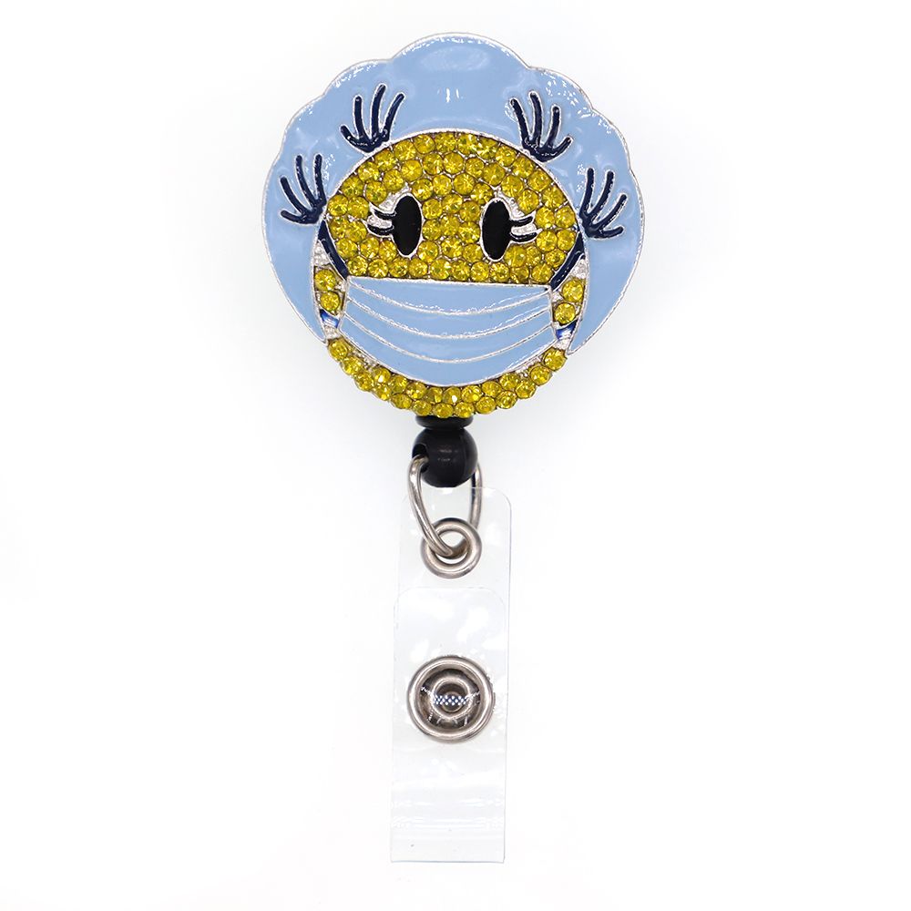 Download 2021 Medical Nurse Mask Retractable Badge Holder Cartoon Office Accessories Id Card Badge Reel From Lln10004 39 2 Dhgate Com