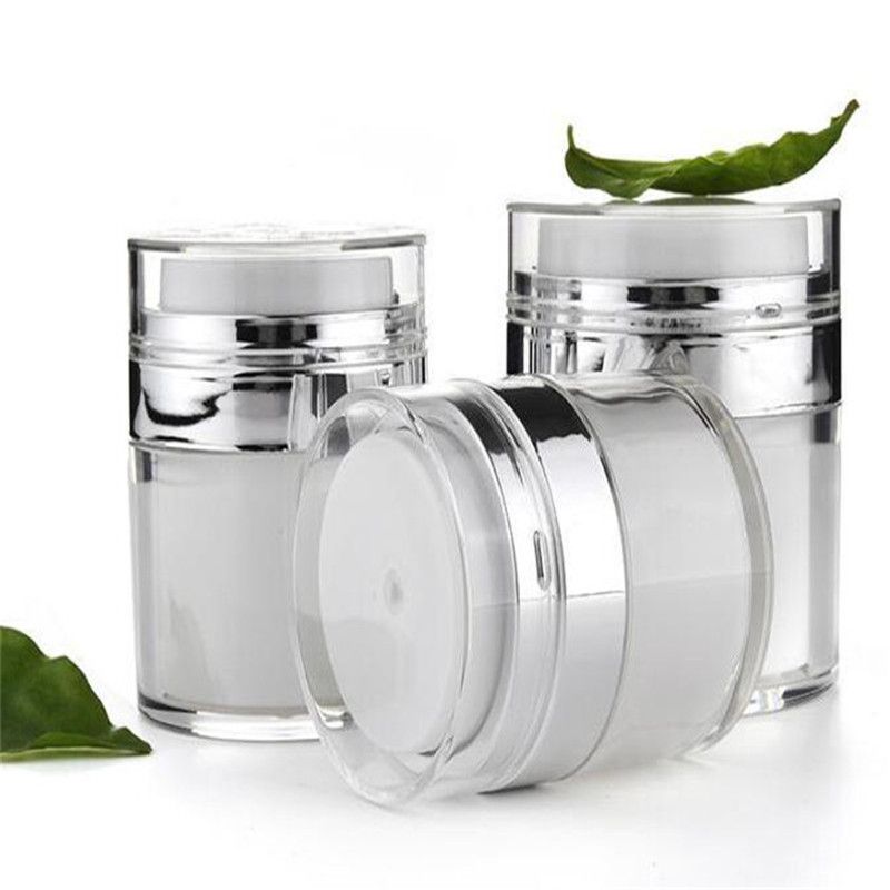2020 15ml 30ml 50ml Airless Acrylic Cream Jar Vacuum Cream Bottle